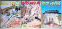Magazine Loco-Revue 3 Issues Year 1990 #522 #524 #524 Very Good Condition