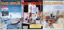 Magazine Loco-Revue 3 Issues Year 1991 #535 #536 #539 Very Good Condition
