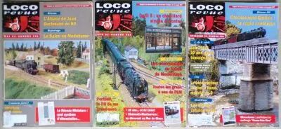 Magazine Loco-Revue 3 Issues Year 1995 #581 #582 #586 Very Good Condition