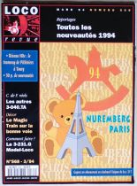 Magazine Loco-Revue 4 Issues Year 1994 #568 #570 #571 #574 Very Good Condition