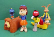 Magic Roundabout - Bechet PVC figures - Zebedee, Florence, Dougal, Brian, Dylan & Zeebad