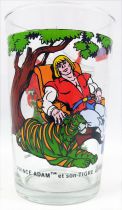 Maîtres de l\'univers - Verre Amora - Musclor & Tigre de Combat / Prince Adam & Cringer