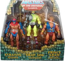 Maitres de l\'Univers MOTU Classics - Stratos, Trap Jaw, Prince Adam (Power-Con Exclusive)