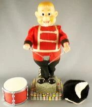 Major Tooty - Battery Operated Toy Tin Soldier Drummer - Alps Japan Mint in Box