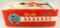 Major Tooty - Battery Operated Toy Tin Soldier Drummer - Alps Japan Mint in Box