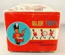 Major Tooty - Battery Operated Toy Tin Soldier Drummer - Alps Japan Mint in Box