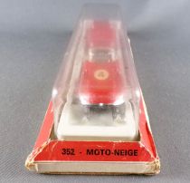 Majorette 352 - Moto-Neige Rouge N°4 & Remorque Neuve Boite 1/57
