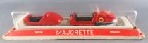 Majorette 352 - Snowmobile Red #4 with Trailer Mint in Box 1:57