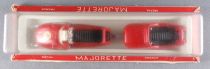 Majorette 352 - Snowmobile Red #4 with Trailer Mint in Box 1:57