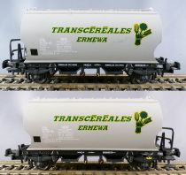 Makette 4603 Ho Sncf 4 Hopper Wagon Transcéréales Ctc Ciwc Ermewa Sigma no Box