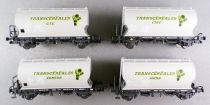 Makette 4603 Ho Sncf 4 Wagons Transcéréales Ctc Ciwc Ermewa Sigma sans Boite
