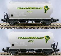 Makette 4603 Ho Sncf 4 Wagons Transcéréales Ctc Ciwc Ermewa Sigma sans Boite
