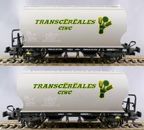 Makette 4603 Ho Sncf 4 Wagons Transcéréales Ctc Ciwc Ermewa Sigma sans Boite