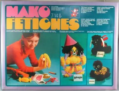 Jeu Mako Fétiches – Création Textiles Vintage 1974 – Réf 4315 – Boîte D’origine