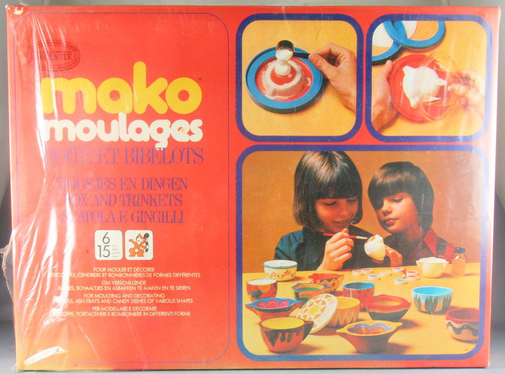Mako Moulages Boite & Bibelots- Jeu de Moulage - Mako 1976 Réf