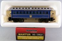 Mantua Classics 719525 Ho Baltimore & Ohio Wooden Passegers Car 1890 Coach 472 Blue Mint in Tricolour Box
