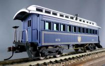 Mantua Classics 719525 Ho Baltimore & Ohio Wooden Passegers Car 1890 Coach 472 Blue Mint in Tricolour Box