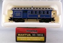 Mantua Classics 720525 Ho Baltimore & Ohio Wooden Passegers Car 1890 Combine 36 Blue Mint in Tricolour Box