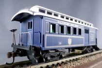 Mantua Classics 720525 Ho Baltimore & Ohio Wooden Passegers Car 1890 Combine 36 Blue Mint in Tricolour Box