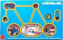 M&auml;rklin 2059 Ho 3 Rails Db Coffret Train Marchandises Loco Vapeur 030 89006 3 Wagons Rails Voie M Transfo