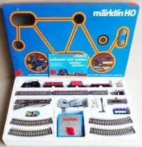M&auml;rklin 2059 Ho Db 3-Rail Goods Train Set Steam Loco 0-6-0 89006 + 3 Wagons + M Tracks + Transformer