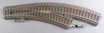 Märklin 24672 Ho C Track 1 x Curved Electric Point to the Right with Ballast R1 = 360 mm Rayon = 30 Degrees 3-