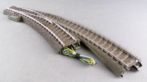 Märklin 24672 Ho C Track 1 x Curved Electric Point to the Right with Ballast R1 = 360 mm Rayon = 30 Degrees 3-