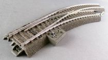 Märklin 24672 Ho C Track 1 x Curved Electric Point to the Right with Ballast R1 = 360 mm Rayon = 30 Degrees 3-