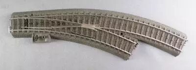 M�rklin 24672 Ho C Track 1 x Curved Hand Control Point to the Right with Ballast R1 = 360 mm Rayon = 30 Degrees 3-