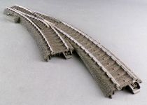 Märklin 24672 Ho C Track 1 x Curved Hand Control Point to the Right with Ballast R1 = 360 mm Rayon = 30 Degrees 3-