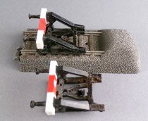 Märklin 24977 7391 Ho C Track 1 x Ballasted Straight Knocker 77,5mm 3 Rails + Clip-on Knocker
