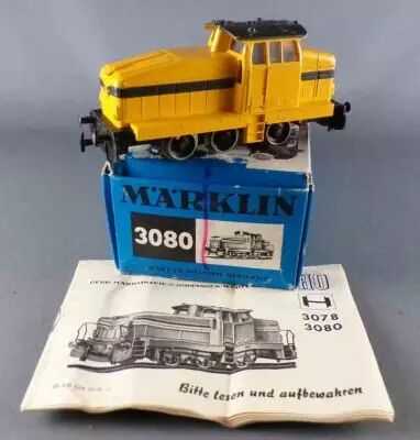 M�rklin 3080 Ho Db Locomotive Diesel Hydraulique DHG 500 Jaune 3 Rails Boite Notice