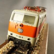  M&auml;rklin 3155 Ho Db Electric Locomotive BoBo Br 11 136-8 2-Rail 12V AC no Box