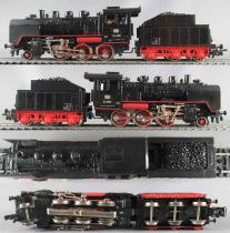 Märklin 3203 Ho Coffret Db Train Marchandises Loco Vapeur 130 3 Wagons Rails 3 Rails Voie M