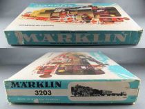 Märklin 3203 Ho Coffret Db Train Marchandises Loco Vapeur 130 3 Wagons Rails 3 Rails Voie M