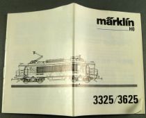Märklin 3325 3326 3625 Ho Loco BB 7200 Manual & Spare Parts List