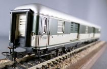 Märklin 4093.1 Ho Db Luggages Van Express Train Düm 902 with Bogies Green & Putty Grey Livery no Box