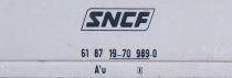 Märklin 4161 Ho Sncf Voiture Uic Eurofima A9u 1ère Classe Livrée Corail sans Boite