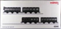 M&auml;rklin 42040 Ho Sncf Coffret de 4 Voitures 3 Essieux &agrave; Couloir Lat&eacute;ral Epoque 3 CA Neuves Boite
