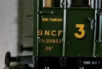 M&auml;rklin 42040 Ho Sncf Coffret de 4 Voitures 3 Essieux &agrave; Couloir Lat&eacute;ral Epoque 3 CA Neuves Boite