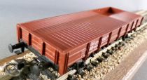 Märklin 4423 Ho Db Flat Wagon Low Sides Brown 2 Axles Kklm 505 Type no Box