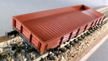 Märklin 4423 Ho Db Flat Wagon Low Sides Brown 2 Axles Kklm 505 Type no Box