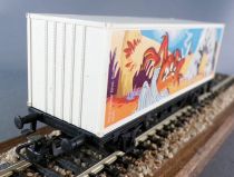 Märklin 48705 Ho Db Flat Wagon 2 Axles Warner Bros Taz Container no Box