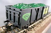 Märklin 48706 Ho 3 Rails Db Gondola Wagon 2 Axles Kryptonite Crisis Lighting no Box
