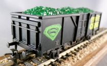 Märklin 48706 Ho 3 Rails Db Gondola Wagon 2 Axles Kryptonite Crisis Lighting no Box