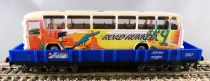 Märklin 48707 Ho Db Flat Wagon Low Sides Bogies with Warner Bros Road Runner Bus no Box