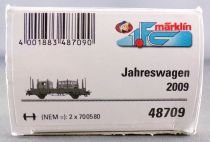 Märklin 48709 Ho Db Stake Wagon Blue 2 Axles & VW Bus with Caravan Mint in ox