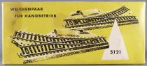 Märklin 5121 Ho Sncf Voie M Paire d\'Aiguillage Manuel Droite + Gauche Neuf Boite 4