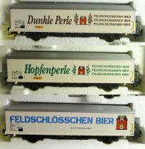 Märklin 84785 Ho Sbb Cff Ffs Coffret 3 Wagons Hbils-vy Feldschlösschen Neuf Boite