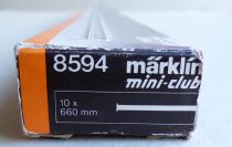 Märklin 8594 Z Scale Mini-Club 10 x Flexible Track 27\  Mint in Box